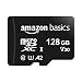 Amazon Basics microSDXC-Speicherkarte mit Adapter in voller Größe, A2, U3, Lesegeschwindigkeit bis zu 100 MB/s, 128 GB, Schwarz