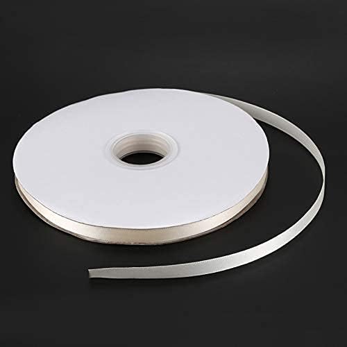 Ubersweet® Imported 1cm*91.4m Double Faced Satin Ribbon Beige K5D1