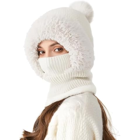 TAGVO Womens Balaclava Windproof Ski Mask Fleece Hood Winter Warm Hat Cover