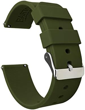 Barton Silicone Watch Bands - Quick Release Straps - Choose Color & Width - 16mm, 18mm, 20mm, 22mm or 24mm - Soft Rubber