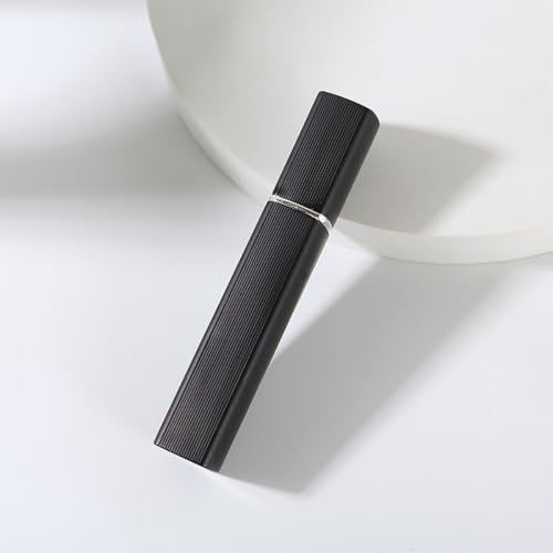 Image of AstonAndia 12ml Perfume Refill Bottle Refillable Perfume Bottle Mini Travel Empty Glass Spray Bottle with Extractor Pump,Funnel (Black)