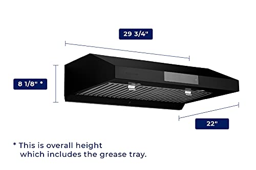 Hauslane PS18 Range Hood 30 Inch - Under Cabinet Range Hood 30 Inch, Stainless Steel Kitchen Hood, Vent Hood 30 Inches thumb #8