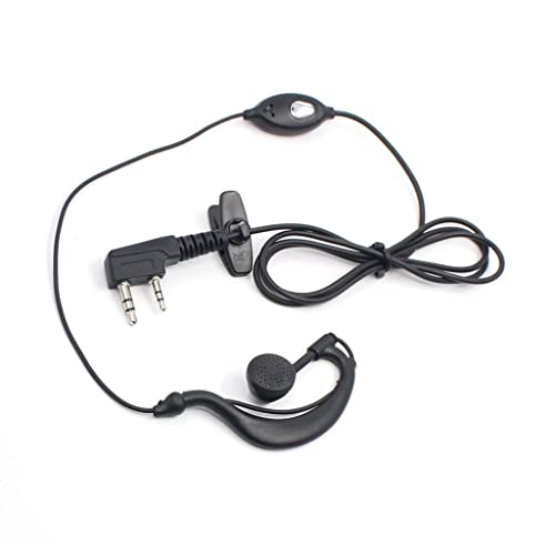 Image of Smars Earphone Microphone for Walkie Talkie Two Way Radio Earphones 2-Pin Mic Headset Earpiece (2 Pair)