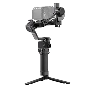 DJI RS 5, Gimbal-Stabilisator für Kameras von Canon, Sony, Panasonic, Nikon, Fujifilm, Feinabstimmungsknöpfe, Automatische Achsensperren der 2. Generation, Schnellöffnungsstativ, Neue Z-Achsen-Anzeige