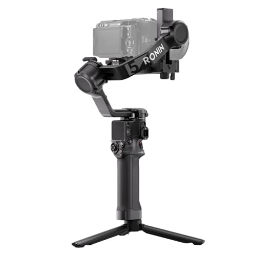 DJI RS 5, Gimbal Stabilizer for Camera Canon/Sony/Panasonic/Nikon/Fujifilm, Fine-Tuning Knobs, 2nd-Gen Automated Axis Locks, Quick-Open Tripod, New Z-Axis Indicator