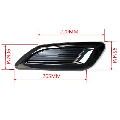 Écope décorative de capot universelle en ABS aspect carbone B