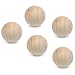 Luomorgo 50 Pcs 3/4 Inch Unfinished Natural Wooden Balls - Hardwood Round Wood Balls for DIY Crafts Projects