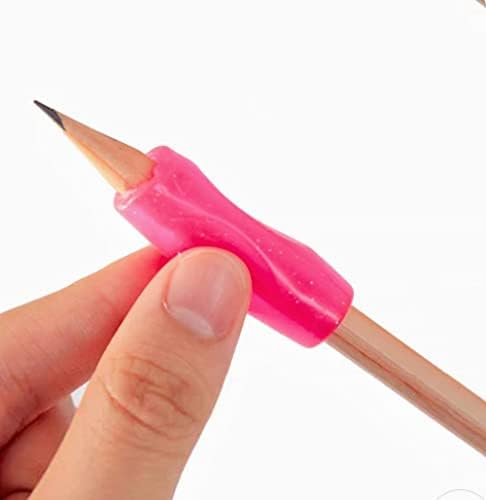 Pencil Grips, 8 Pcs Finger Grips Holder, colorful Silicone Pencil Grips, Ergonomic Writing Aid for Children Kids Adults