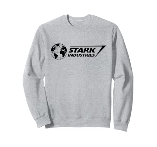 Iron Man Stark Industries Logo Felpa nero