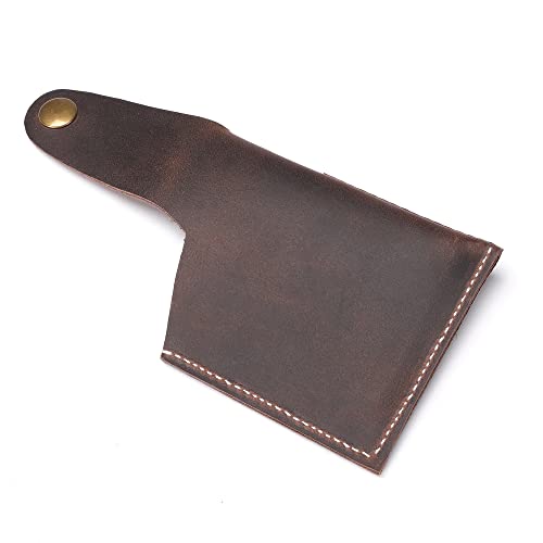 Rolarc Card Case For Men's And Women's Handmade Leather Wallets Card Holder Front Pocket Cash Bag (Brown) #TOP6