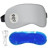 Heated Eye Mask for Dry Eyes 3 Modes Vibrating Hot Eye Mask with Cooling USB Rechargeable Massager Hot with15 Min Timer for Tired Eyes Style 2