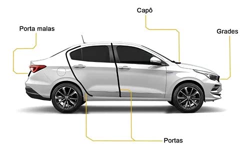 Protetor Moldura Bordas Porta Guarnição Universal 10m Branco