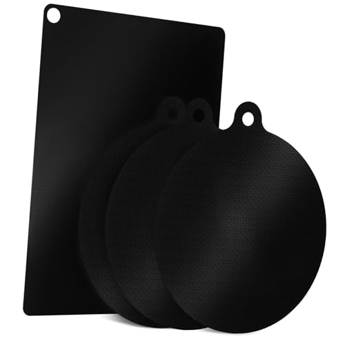 CIYODO 4 Piezas Protector de Cocina Inducción Alfombrilla de Silicona Resistente al Calor y Aceite Base Antideslizante para Cocina Eléctrica y Vitrocerámica Protectora para Encimera