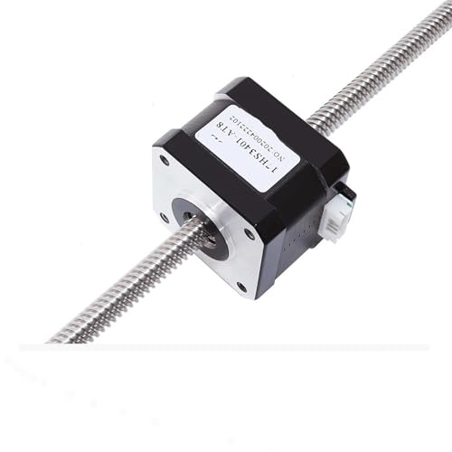 Moteur pas à pas Nema 17 anti-wobbling à vis traversante T8 400mm