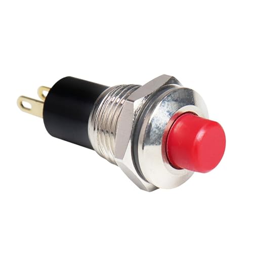 Mini-interrupteur bouton-poussoir 7mm 2 broches verrouillage marche arrêt - 4