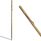 Bordón para Caminar por la montaña Bastón de Senderismo Marcha Madera castaño 128cm