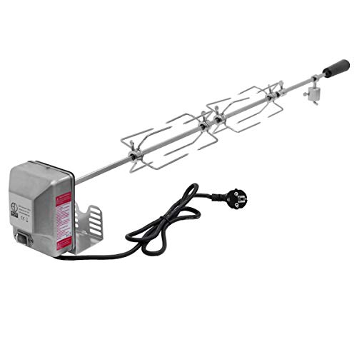 Asador De Pincho Giratorio Eléctrico Parilla Barbacoa Con Motor 100 Cm Grill Bbq En Oferta Ecd Germany Asador Con 4 Pinchos Motor Eléctrico Giratorio De Acero Inóxidable Con 2 Rpm - 220-240 V - 100 Cm - Con Soporte Parilla De Gas Para Picnic Acampada Barbacoa Carne Pollo Grill Rotativo