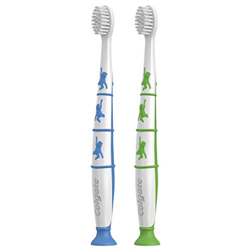 Colgate Zero Kids Toothbrush With Extra Soft Bristles And Suction Cup Holder, Bpa Free - 2 Count #TOP7