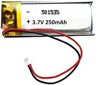 Besomi Electronics PL 551535 Rechargeable Lithium-Ion Battery, 3.7V, 250mAh, Compact Power Source, with Connector
