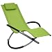 Produktbild vidaXL Kinder Sonnenliege Schaukelstuhl Liegestuhl Gartenliege Relaxliege Liege Gartenmöbel Schaukelstuhl Terrasse Garten Stahl Grün