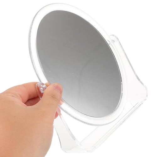 Espejo de maquillaje ovalado doble lado con base TEHAUX miniatura 4