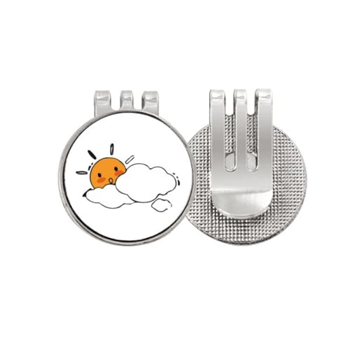 Marqueur de balle de golf aimanté clip casquette émail nuage accessoire de jeu