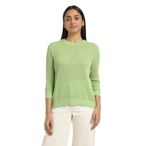Image of Levi's Women Leather Round Neck Sweater