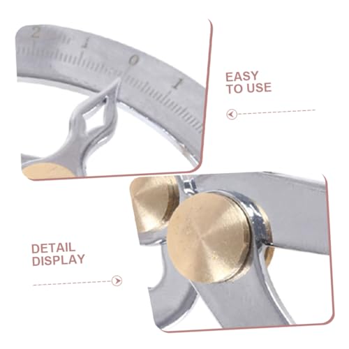 Garneck calibrador interior acero inoxidable, herramienta de medición para trabajo en madera, calibre de grosor con tuerca desmontable, compacto y fácil de usar para medición precisa miniatura 3