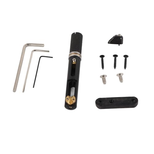 Miskall Individual Bridge, Metal Single String Saddle Tailpiece Headless Fanned Fan Bridge for Guitar Bass