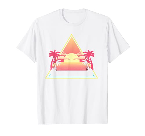 Synthwave Verano 80s 90s Retro Playa Sol Estética Vaporwave Camiseta