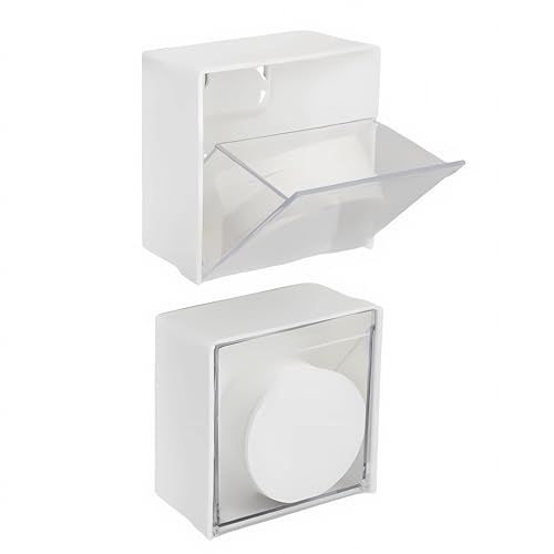 OULIGET Wall Mounted Coffee Filter Paper Holder,Coffee Appliance Filters Storage Container Compatible with 51mm/53mm/54mm/58mm Round Disposable Puck Screen Paper Filters,2Pieces