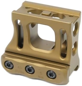 Red Dot Scopes Heighten Riser Mount Base，1.93" Optical Centerline Height，Optic Sights Metal Hollow Base，Compatible With T1 T2 Series Footprint Optic Red Dot，For Standard 20mm Pic Rail Mounting，Tan