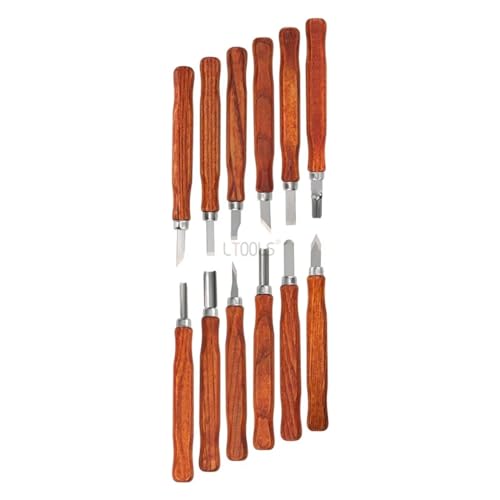 Juego de 12 cinceles para tallado en madera miniatura 5