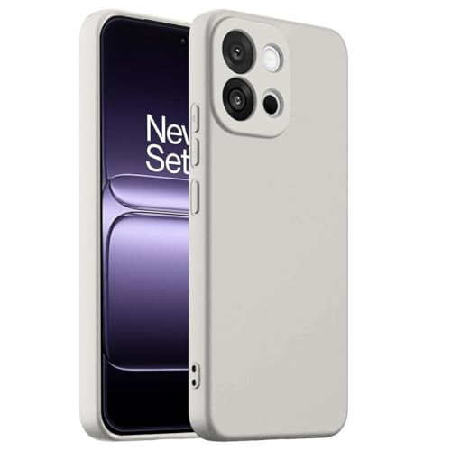 Image of DIZORO Compatible with Oneplus 13s 5G Back Cover with Upgraded Square Edges for Camera Protection Shockproof Flexible Matte Liquid Silicone Mobile Phone Case (New Stone)