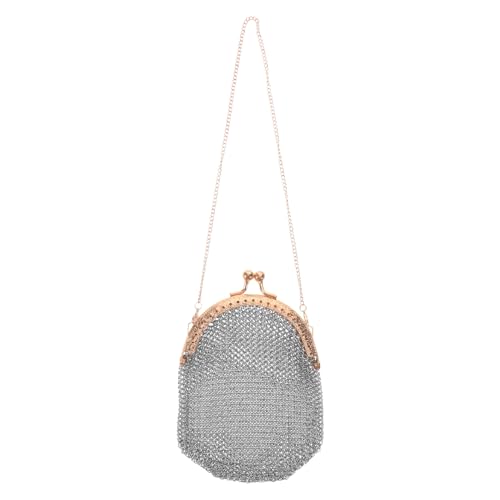 Porte-monnaie vintage maille dorée aux finitions luxe
