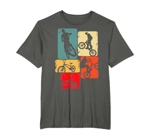 BMX & Freestyler T-Shirt für Kinder & Teenager, Unisex, Schwarz, Kurzarm, S (Kleinkind), Klassische Passform, Retro, Sport, Kinder, Weihnachten, Geburtstag