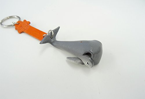 本革 CrazyCatのキーホルダー