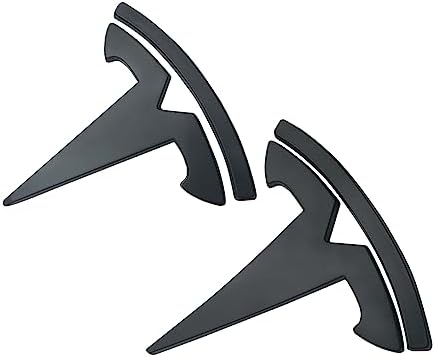 YHCDSEA Model Y Front Trunk/Rear Trunk Logo Sticker Cover Emblem Badge Decals for Tesla Model Y Accessories(Matt Black)