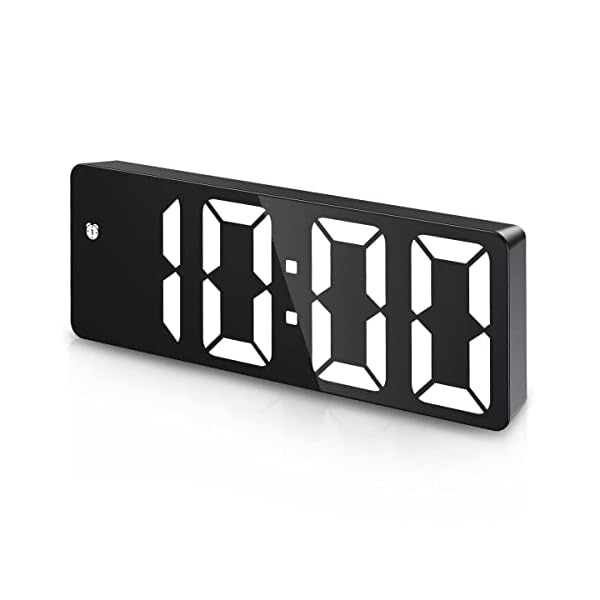 Ankilo Neuester digitaler Wecker, LED-Uhr, elektronische Tischuhr mit Temperaturanzeige, Reisewecker, einstellbare Helligkeit, 12/24-Stunden-Anzeige, Digitaluhr für Zuhause, Schlafzimmer, Büro, Kinder