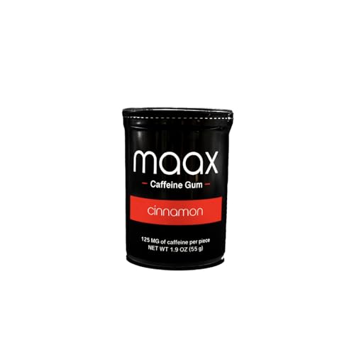 Maax Caffeine Energy Gum | Focus Gum | 125mg of