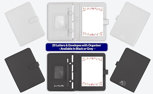 Me Loovely Carta da lettere con bordo floreale e