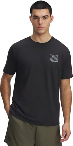 T-shirt Freedom Under Armour noir contre la transpiration en taille S