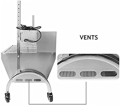 RDYMONKEY BBQ Rotisserie Grill Roaster Charcoal Roast Machine 88LBS Charcoal Bearing Lamb Spit Roaster for Outdoor Picnic Camping