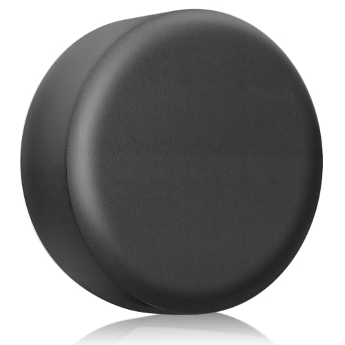 Image of Spare Tire Cover for RV Trailer, Waterproof Leather Wheel Cover | Black, 14 inch for Tire Diameter 25.59 inch-27.2 inch /65-69cm Camper Spare Tire Cover Fit for Jeep Wrangler Rv SUV Truck Travel Trailer