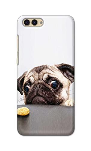 Image of Printed Hard Back Cover Case for Honor View 10 | Honor V10 Back Cover (Pug Dog) -203