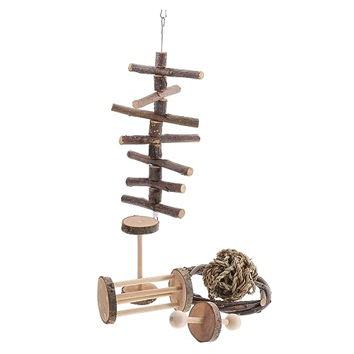 BESPORTBLE 6pcs Hamster Guinea Pig Chewable Toys Mice Climbing Ladder Puzzle Toys for Small Pets Dental Care Accessory