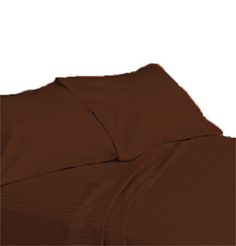 Coton égyptien 600 fils parure de lit king size café haut de gamme - 4
