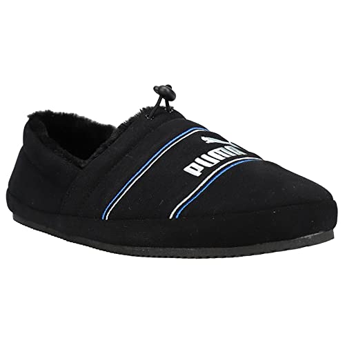 PUMA PUMA mens Tuff Moccasin Slipper, Puma Black-glacial B, 9 US