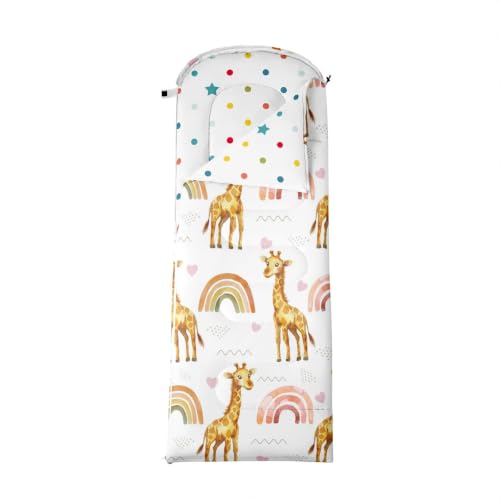Abstract Modern Floral Sleeping Bag Mid Century Backpacking Sleep Sack Tan Oil Painting Wearable Camping Blanket miniatura 3