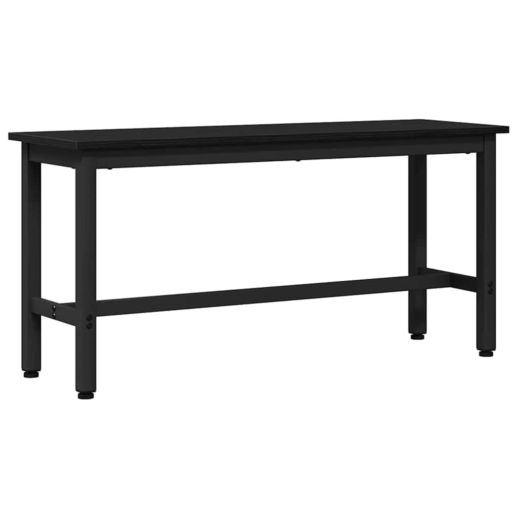Banc salle à manger 100cm en chêne et acier réglable en hauteur pour cuisine et salon moderne